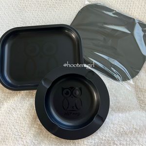 🦉Black Rolling Tray w/Magnetic Lid for Home Storage or Travel🦉(for cigar…